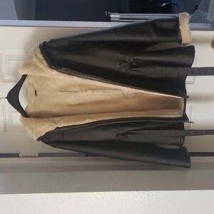 Wilsons Genevieve Genuine Vintage Belted Leather Jacket